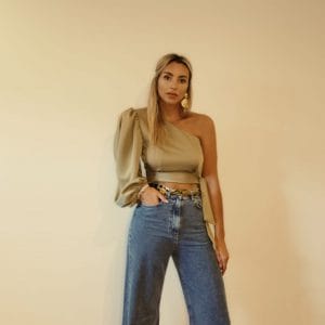 West Valley - Olive Shoulder Blouse