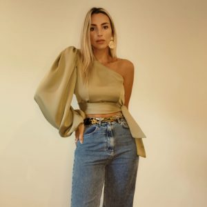 West Valley - Olive Shoulder Blouse